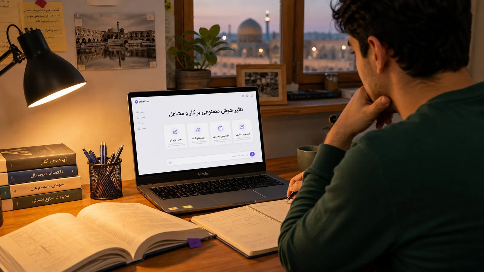 تصویر مقالهٔ تأثیر هوش مصنوعی بر کار و مشاغل
