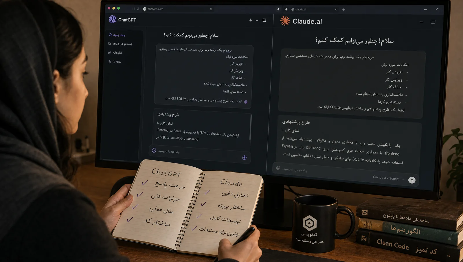 ChatGPT در مقابل Claude، مقایسهٔ کامل