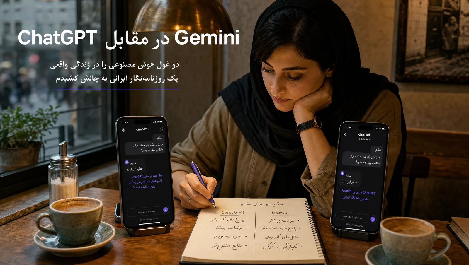 ChatGPT در مقابل Gemini