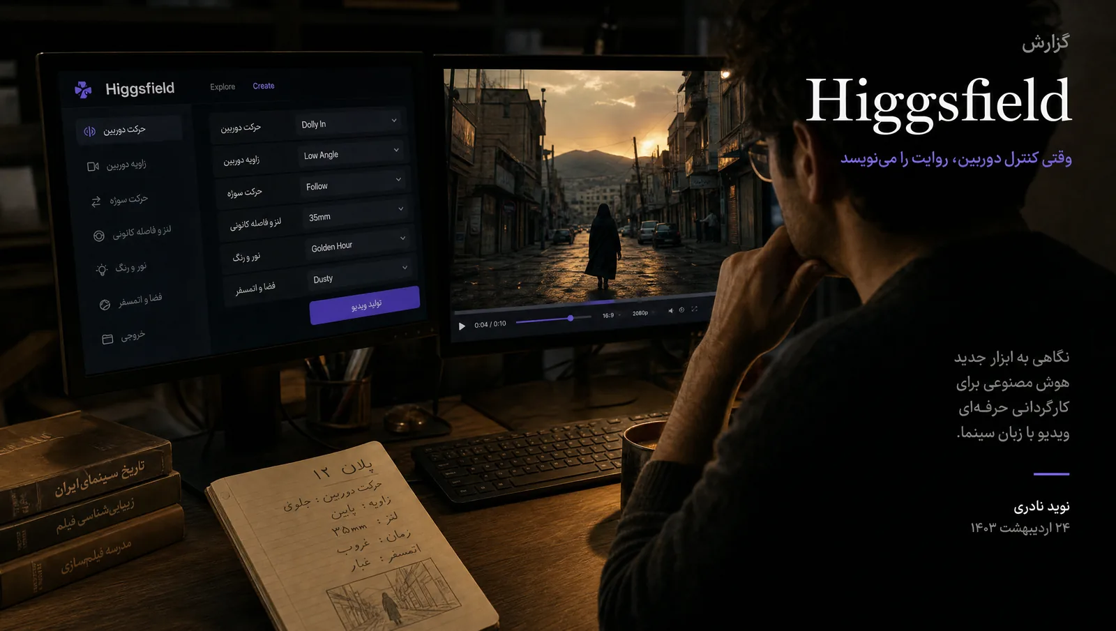 Higgsfield، کنترل دوربین در ویدیوی AI