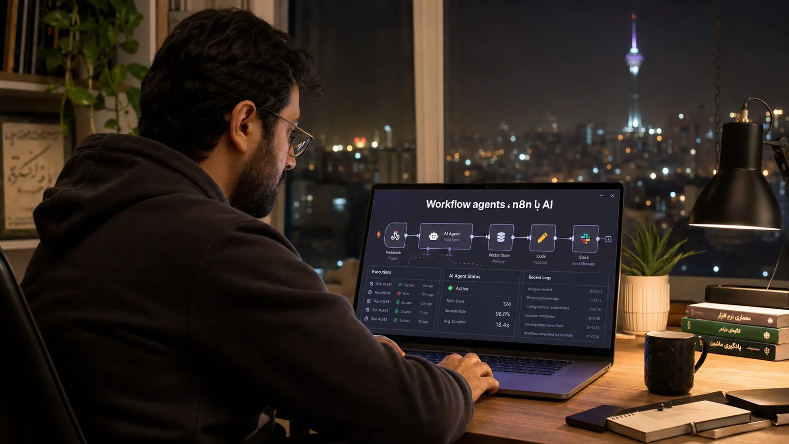 Workflow agents، n8n با AI